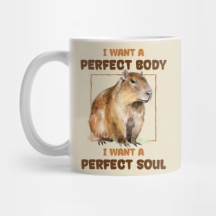 funny-capybara, I Want A Perfect Body Vintage Mug